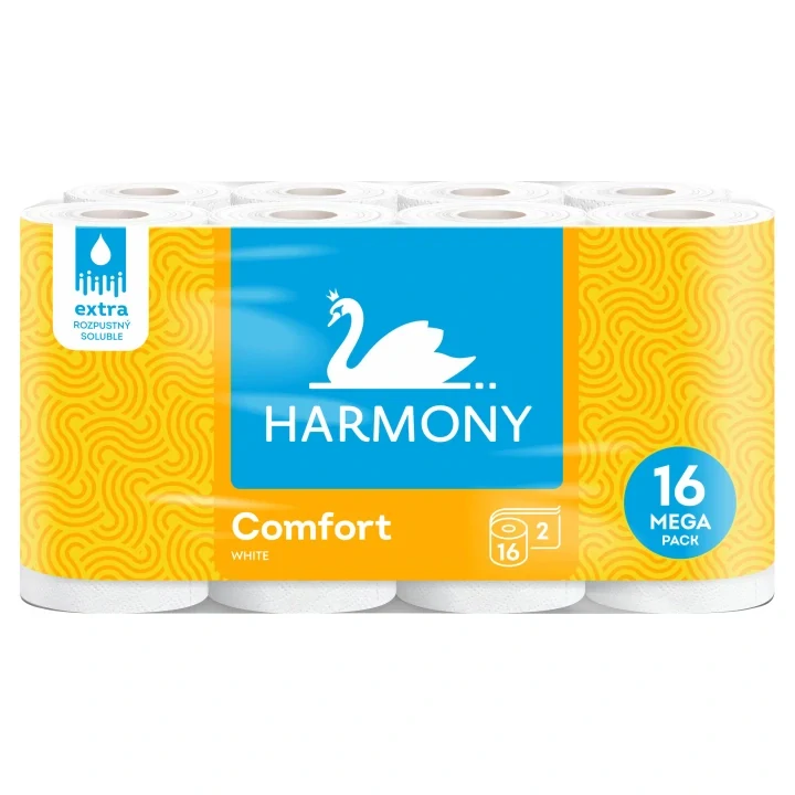 Harmony Comfort White Toaletní papír 2 vrstvy 16 ks