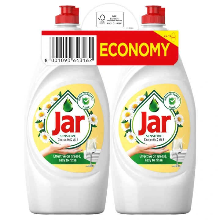 Jar Sensitive Prostředek na nádobí Chamomile 2x900 ml