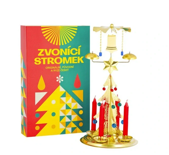 Logimax Andělské zvonění stromek zlatý 30 cm
