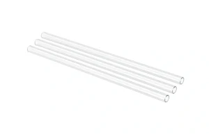 Skleněná brčka nápojová 25 cm, 3 ks