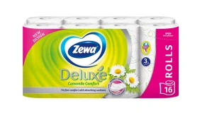 Zewa Deluxe camomile 3vrstvý toaletní papír, 16 rolí