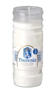 Hřbitovní svíčka Theresia vklad 210g - 3 dny bílá č. 24