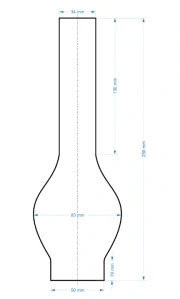 Cylindr na lampu pr. 50/250 (UG)